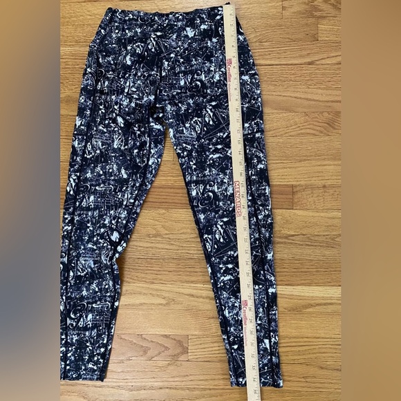 Sugar Pocket Leggings Women’s Large Multicolor Graphic Print Ankle Length Athlet - Picture 8 of 8